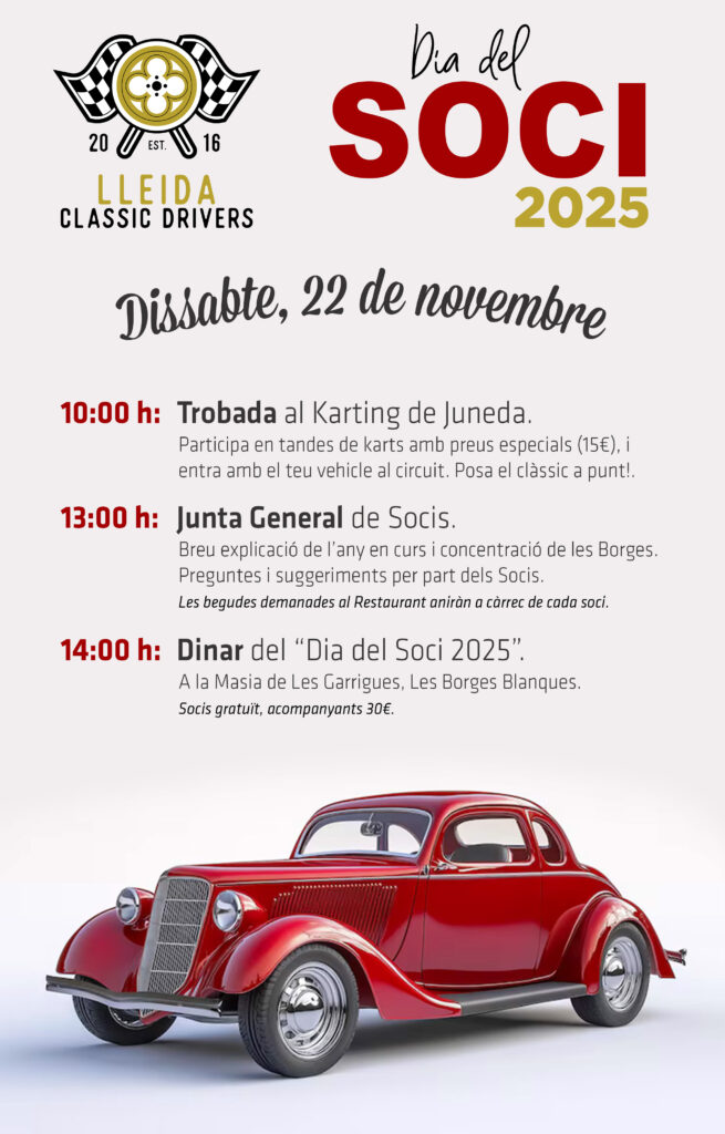 Cartell Dia del Soci 2025